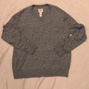 St. John’s Bay large Grey V-Neck Sweater
